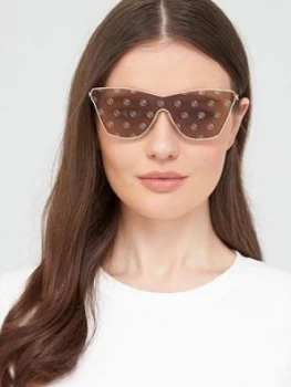 image of Michael Kors Cat Eye Sunglasses - Light Gold