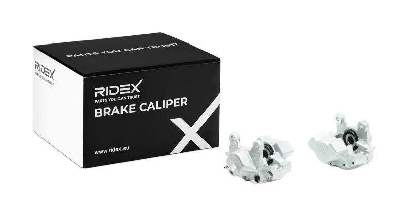 Image of RIDEX 78B1765 Brake caliper Rear Axle, without holder Cast Iron Brake Caliper (78)