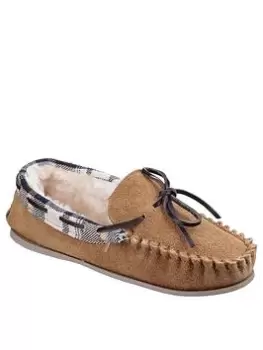 Cotswold Kilkenny Slippers - Tan, Size 8, Women