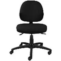 Image of ENERGI-Plus Task Office Chair Without Arms Without Arms Fabric Black Medium Back