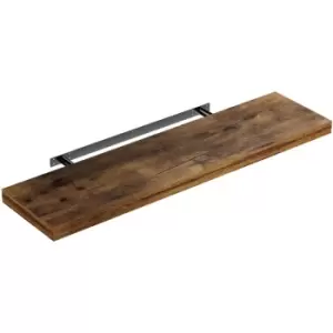 Image of Floating Shelves Shelf Including Bracket Wall Shelving Living Room Kitchen Black White Grey Oak High Gloss Matt 50 70 90 110cm 90cm Eiche dunkel