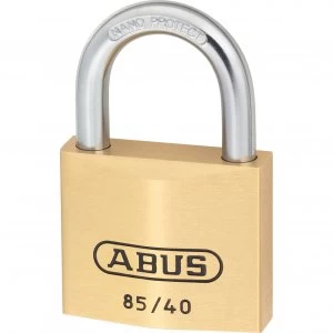 Image of Abus 85 Series Classic Brass Padlock Keyed Alike 40mm Standard 709