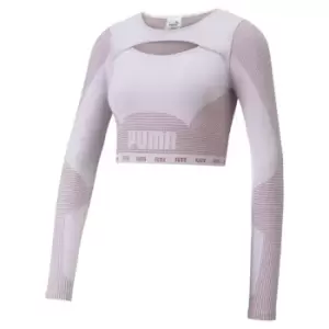 image of Puma Formknit Long Sleeve Top Womens - Purple