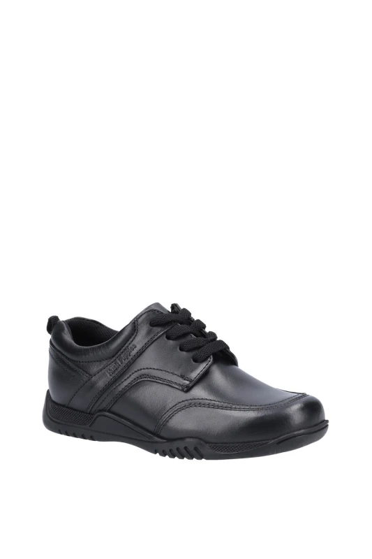 Image of Hush Puppies Mens 'Harvey Senior' School Shoes in Black Size: 6 Black Male 6