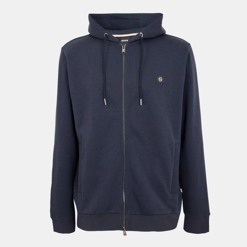 Image of Boss Mens HBB CSpence Zip Hoodie Dark Blue male Small