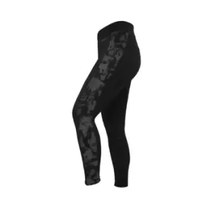 image of Whitaker Womens/Ladies Sydney Reflective Horse Riding Tights (L) (Black)