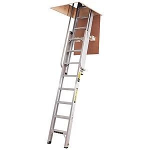 Image of Youngman Deluxe 2 Section Aluminium Loft Ladder