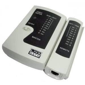 image of LMS Data Pocket Sized Multi-Function Cable Tester - White/Black