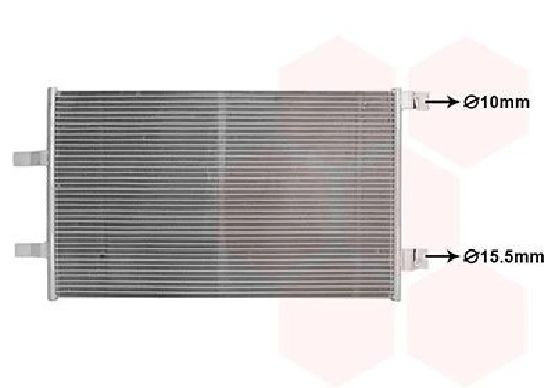 Image of VAN WEZEL Air conditioning condenser VAN WEZEL 43015706