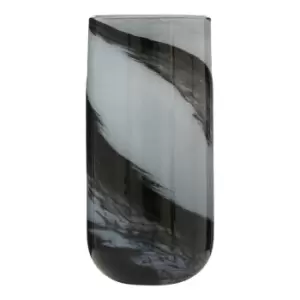 Image of Olivia's Grey And Black Vase Large
