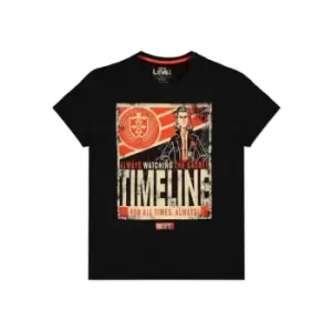 Image of Loki T-Shirt Timeline Poster Size XL