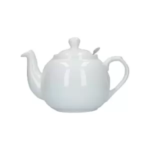 image of London Pottery - Farmhouse Filter 6 Cup Teapot White