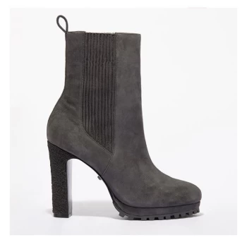 image of Reiss Amalia Boots - Grey