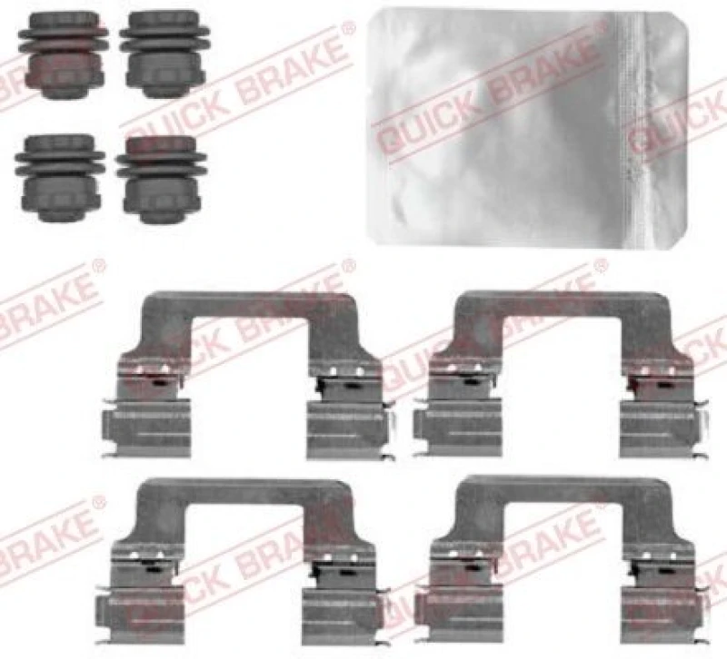 Image of QUICK BRAKE Brake pad fitting kit QUICK BRAKE 109-1867