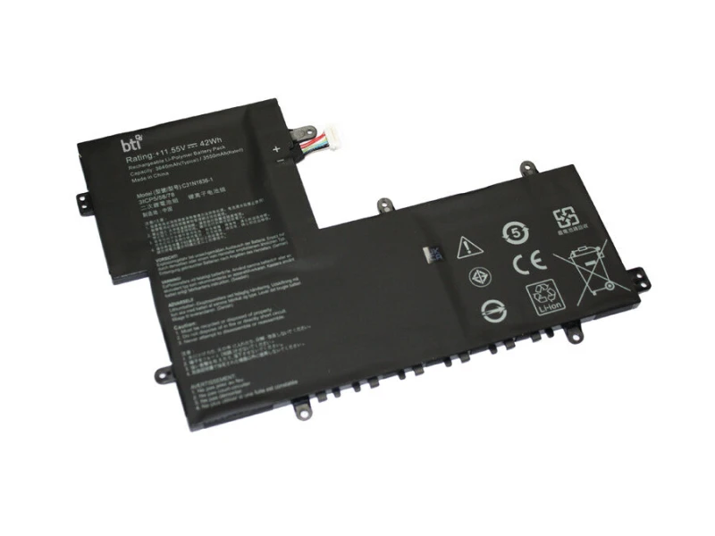 Image of BTI BTI 42Wh 3 cell C31N1836 compatible battery for ASUS CHROMEBOOK FLIP C214 CHROMEBOOK C214MA-YS02T CHROMEBOOK C214MA-BW0077 CHROMEBOOK C214MA-BW002