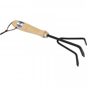 Image of Draper Carbon Steel Hand Cultivator Hardwood Handle