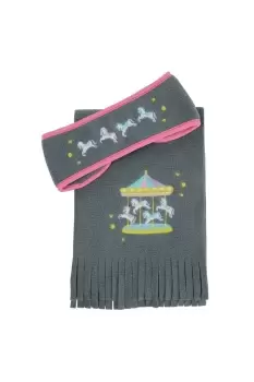 image of Merry Go Round Head Band And Scarf Set