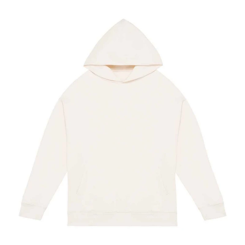 Image of Native Spirit Mens Oversized Hoodie in Ivory Size: Large Ivory Male L