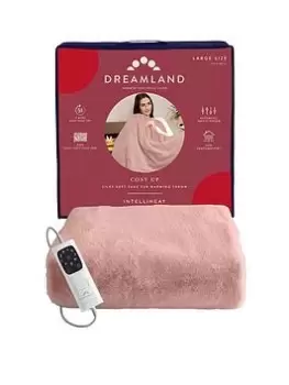 image of Dreamland Intelliheat Cuddle Up Heated Throw - Pink