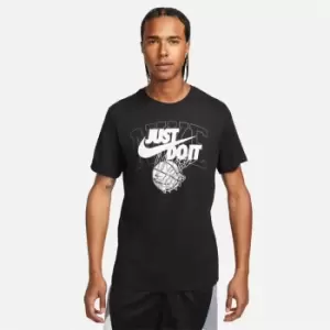 Image of Nike Dri-FIT Mens Just Do It Basketball T-Shirt - Black