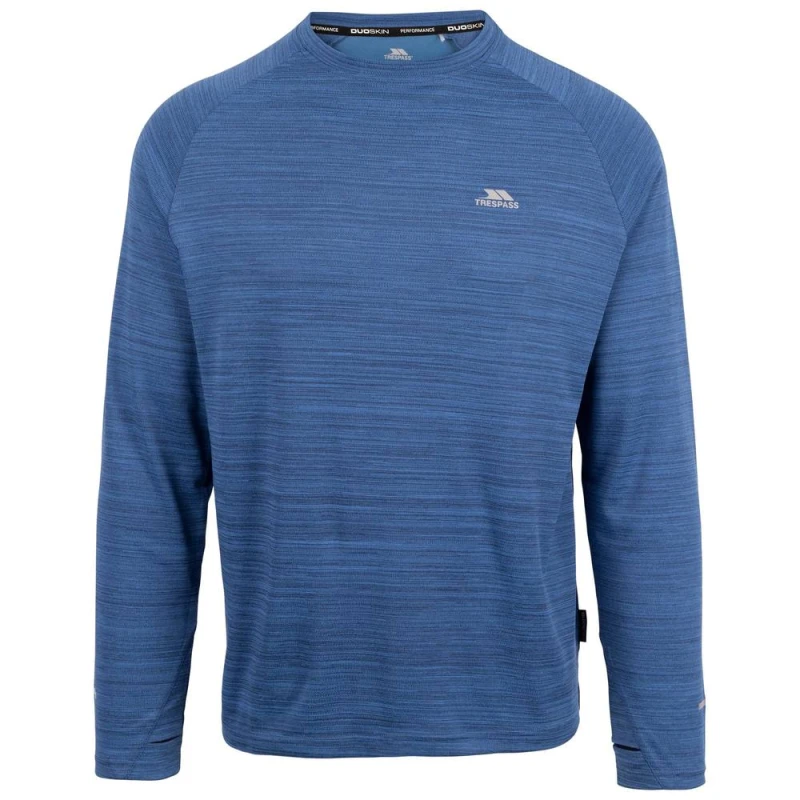 Image of Trespass Trespass Men Adamo Active T-Shirt in Navy Size: large Navy L Male 5063574823661