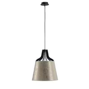 image of Ivo Dome Pendant Ceiling Light Gold, 38cm, 1x E27