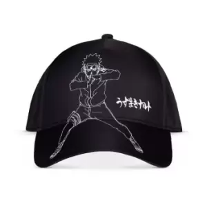 Image of Naruto Shippuden Ninja Fighting Pose Adjustable Cap, Black (Ba213478Nrs)