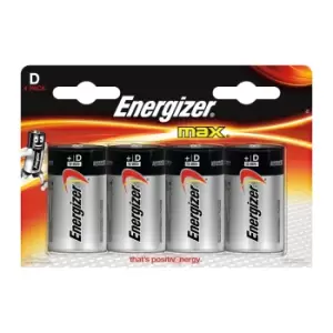 Image of Energizer Electronics D (Lr20) Battery, Pack Of 4