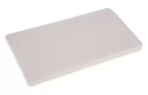 Image of MK Electric White 2 Gang Blanking Plate, Flush Mounted Logic Plus