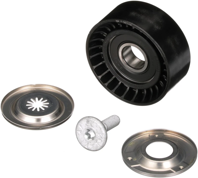 Image of GATES T36465 Idler Pulley Micro-V UNIQUE FIT Plastic Deflection/Guide Pulley,v-ribbed belt (312)