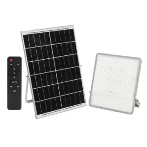 Image of ENER-J 200W LED Floodlights with Solar Panels, 30W Solar Panel, 25AH Battery, 2600 lumens