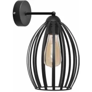 Image of Helam Lighting - Helam Dali Wall Lamp Black 20cm