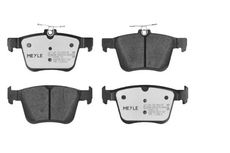 Image of MEYLE 025 250 0816/PD Brake pad set Rear Axle, not prepared for wear warning indicator, MEYLE-PD Quality, with anti-squeak plate Brake Pad Set,disc b