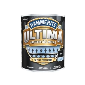 Image of Hammerite Ultima Metal Paint Smooth Brown 750ml