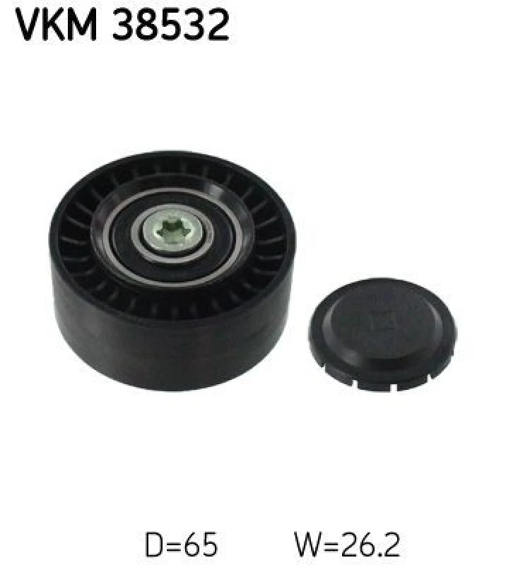 Image of SKF Deflection / guide pulley, V-ribbed belt SKF VKM 38532