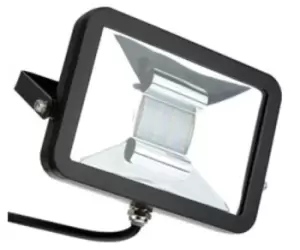 image of Deltech 10W Black PIR Floodlight - Cool White - PC10CW