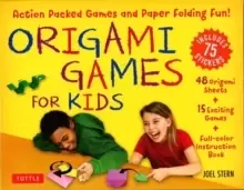 Image of Origami Games for Kids Kit : Action Packed Games and Paper Folding Fun! [Origami Kit with Book, 48 Papers, 75 Stickers, 15 Exciting Games, Easy-to-Ass