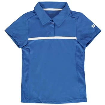 Wilson Polo Shirt Junior Girls - Blue