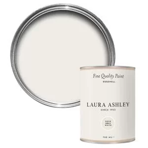 image of Laura Ashley Dove Grey White Eggshell Emulsion Paint, 750Ml