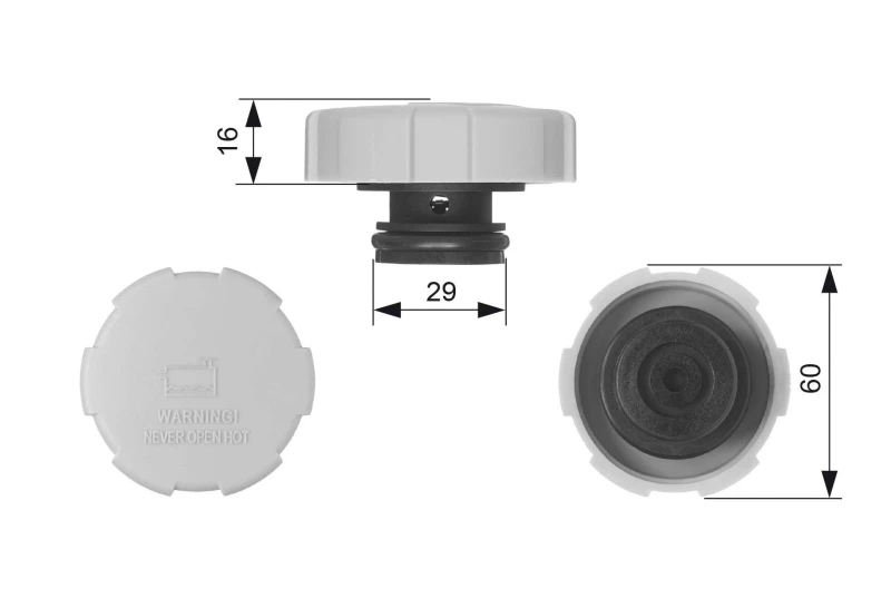 Image of GATES Expansion tank cap GATES RC231
