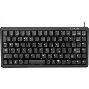 Image of CHERRY Slim-Line USB/PS2 USB keyboard German, QWERTZ, Windows Black