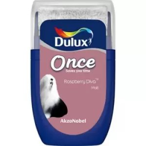 Image of Dulux Once Raspberry Diva Matt Emulsion Paint 30ml