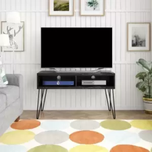 Image of Athena TV Media Stand Cabinet Unit Black Marble - Up To 42" Screen By Novogratz