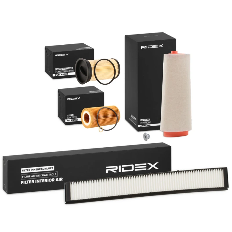 Image of RIDEX 4055F0725 Filter Set with air filter, with pre-filter Filter Set (4055)