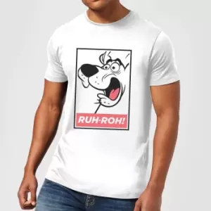 Image of Scooby Doo Ruh-Roh! Mens T-Shirt - White - L