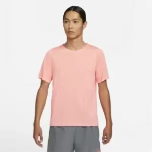 Image of Nike Rise 365 Run Division Mens Short-Sleeve Running Top - Orange