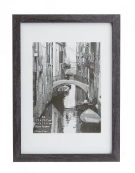 Image of Photo Album Co Certificate A4 Grey Paperwrap Wood Frame