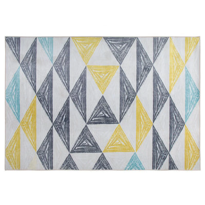 Image of Beliani Modern Rug Kalen Grey 160 X 230 Cm