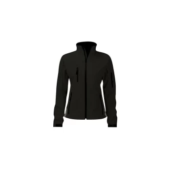 Image of Executive Womens Medium Grey Soft Shell Jacket - Tuffsafe