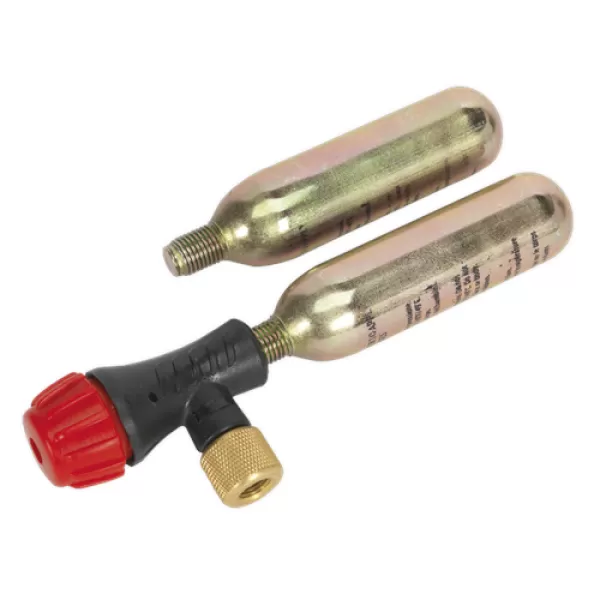 Image of Sealey MS087 Motorcycle CO2 Emergency Tyre Inflator Kit